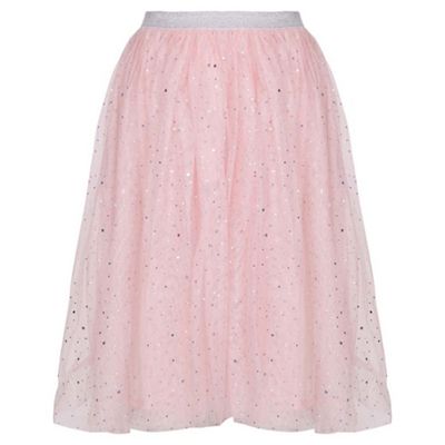 Pink Embellished Sparkle Skirt